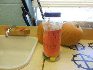 A writing opportunity to create labels.