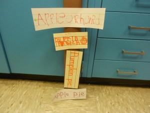 Another writing opportunity: creating signs.