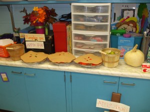 Apple and pumpkin pies.