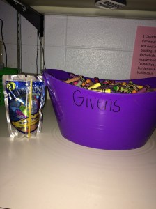 I'm sure you think I shot the CapriSun beside the bucket for your viewing pleasure! Actually, that's just to let you know how big the bucket is. :)